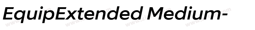 EquipExtended Medium字体转换